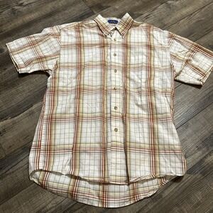 Pendleton  Plaid Hiker Shirt 100% Cotton Shirt Short Sleeve Men's M